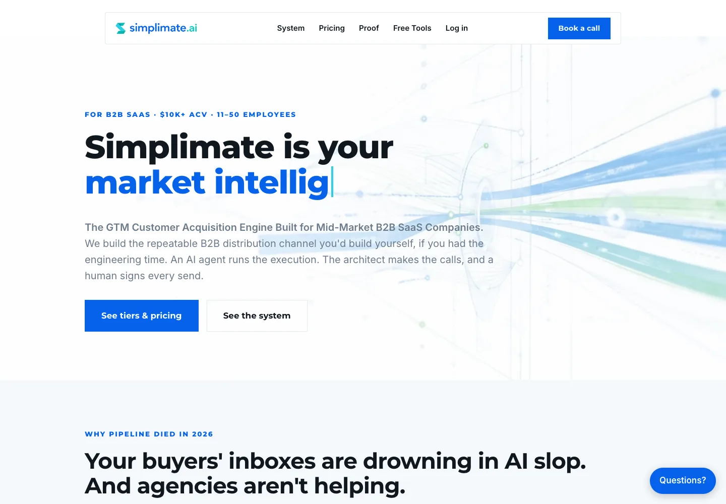 Simplimate homepage screenshot